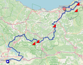 The map with the race route of the second stage of the Tour de France 2023 on Open Street Maps The map with the race route of the second stage of the Tour de France 2023 on Open Street Maps