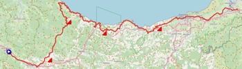 The map with the race route of the third stage of the Tour de France 2023 on Open Street Maps The map with the race route of the third stage of the Tour de France 2023 on Open Street Maps