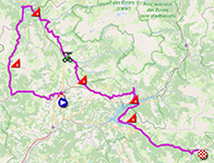 The race route of the eighteenth stage of the Tour de France 2024 The race route of the eighteenth stage of the Tour de France 2024