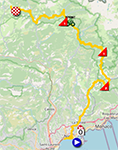 The race route of the twentieth stage of the Tour de France 2024 The race route of the twentieth stage of the Tour de France 2024