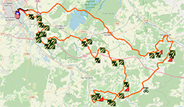 The race route of the nineth stage of the Tour de France 2024 The race route of the nineth stage of the Tour de France 2024