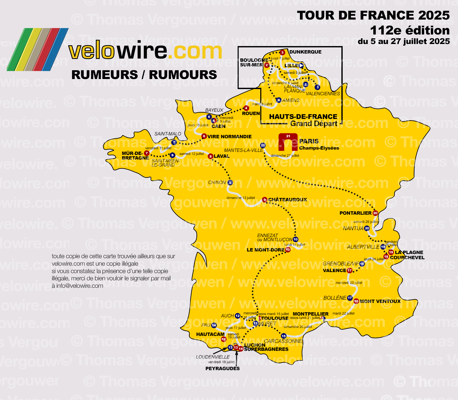 Tour De France 2025 Rumeurs Parcours