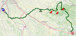 Le parcours de la quinzième étape du Tour de France 2025 Le parcours de la quinzième étape du Tour de France 2025