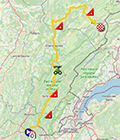 Le parcours de la vingtième étape du Tour de France 2025 Le parcours de la vingtième étape du Tour de France 2025