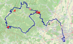 Le parcours de la quatorzième étape du Tour de France 2026