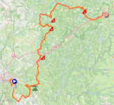 Le parcours de la neuvième étape du Tour de France 2026