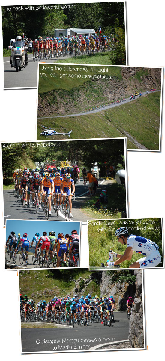 25 July 2007 - Orthez > Gourette - Col d Aubisque : a day with France Télévisions - Barloworld, Rabobank, Sandy Casar, Christophe Moreau & Martin Elmiger