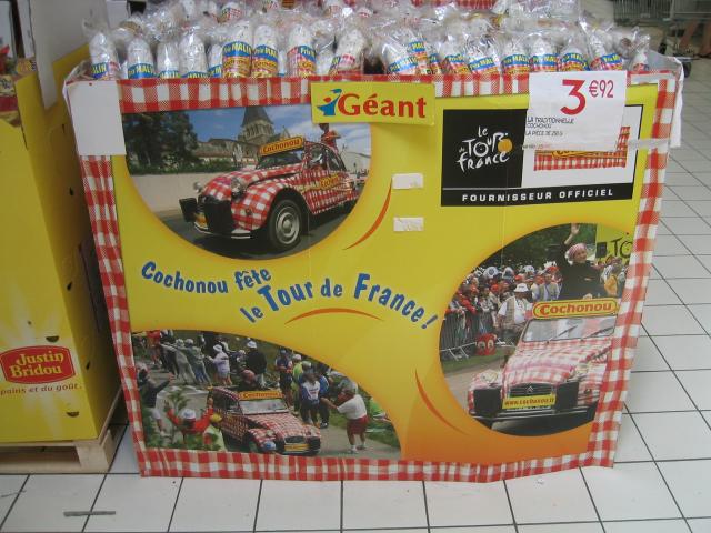 De Cochonou producten in de Géants Casino tijdens de Tour de France 2006 De Cochonou producten in de Géants Casino tijdens de Tour de France 2006