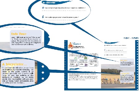 An example of part of the school programme around the Tour de France of 