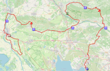 The race route of the third stage of the Tour de la Provence 2026
