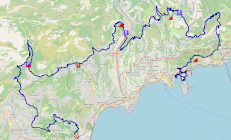 Le parcours du Tour des Alpes-Maritimes 2026 Le parcours du Tour des Alpes-Maritimes 2026