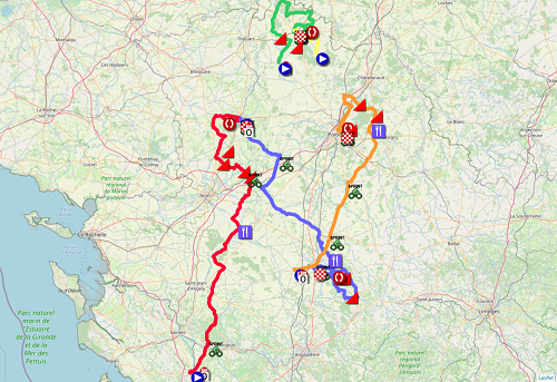 Le parcours du Tour Poitou-Charentes 2021