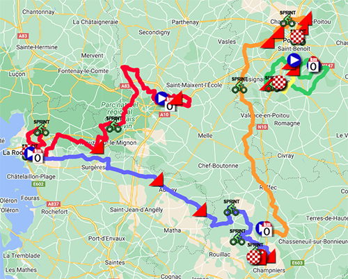 Le parcours du Tour Poitou-Charentes 2022