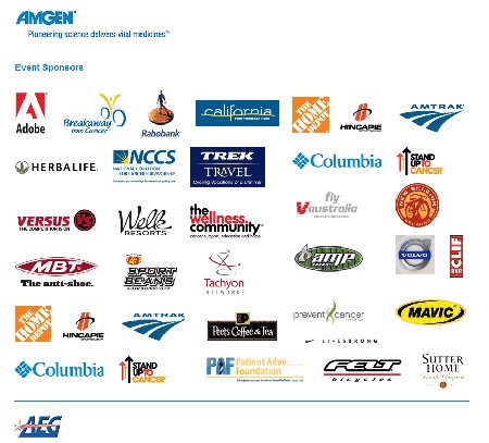 The sponsors of the Tour of California