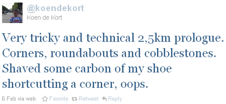 Tweet of the week - Koen de Kort