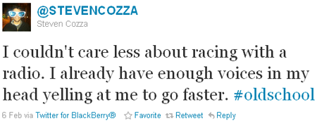 Tweet of the week - Steven Cozza