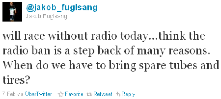 Jakob Fuglsang - tweet of the week