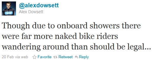 Alex Dowsett - tweet of the week