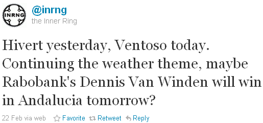 The Inner Ring - tweet of the week The Inner Ring - tweet of the week