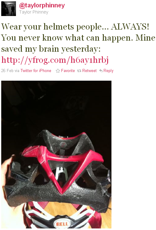 Taylor Phinney - tweet of the week Taylor Phinney - tweet of the week