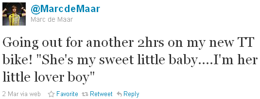 Marc de Maar - tweet of the week Marc de Maar - tweet of the week