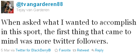 Tejay van Garderen - tweet of the week