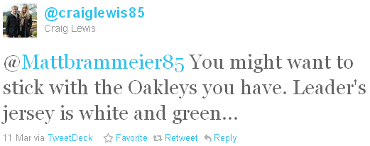 Craig Lewis - tweet of the week Craig Lewis - tweet of the week
