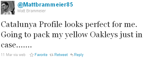 Matt Brammeier - tweet of the week