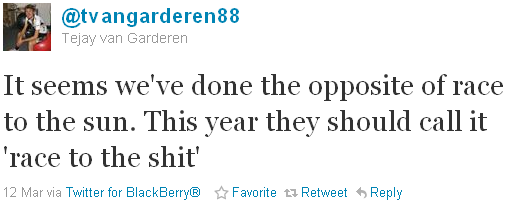 Tejay van Garderen - tweet of the week Tejay van Garderen - tweet of the week
