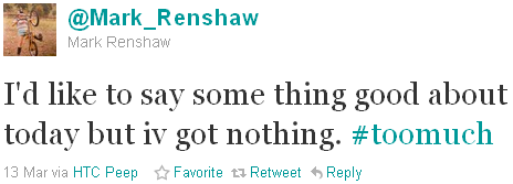 Mark Renshaw - tweet of the week