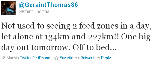 Geraint Thomas - tweet of the week Geraint Thomas - tweet of the week