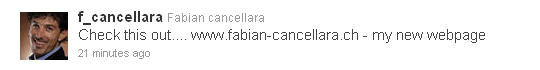 Fabian Cancellara - tweet of the week Fabian Cancellara - tweet of the week