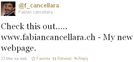 Fabian Cancellara - tweet of the week Fabian Cancellara - tweet of the week
