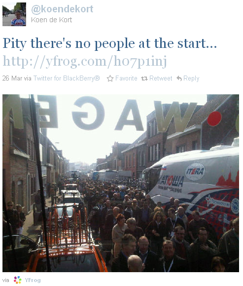 Koen de Kort - tweet of the week Koen de Kort - tweet of the week