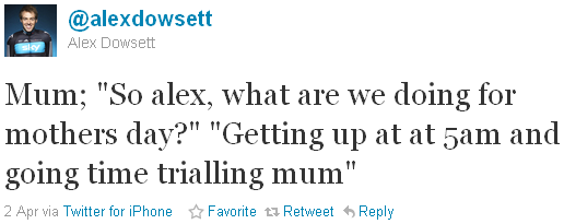 Alex Dowsett - tweet of the week