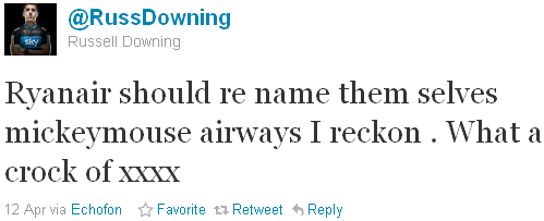Russell Downing - tweet of the week Russell Downing - tweet of the week