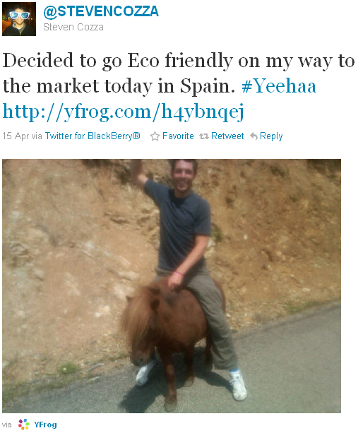 Steven Cozza - tweet of the week Steven Cozza - tweet of the week