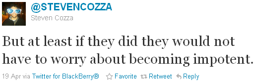 Steven Cozza - tweet of the week Steven Cozza - tweet of the week