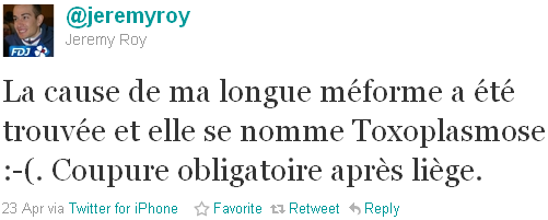 Jérémy Roy - tweet of the week