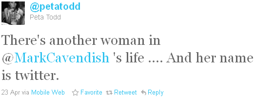 Peta Todd - tweet of the week Peta Todd - tweet of the week