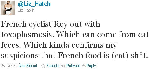 Liz Hatch - tweet of the week Liz Hatch - tweet of the week
