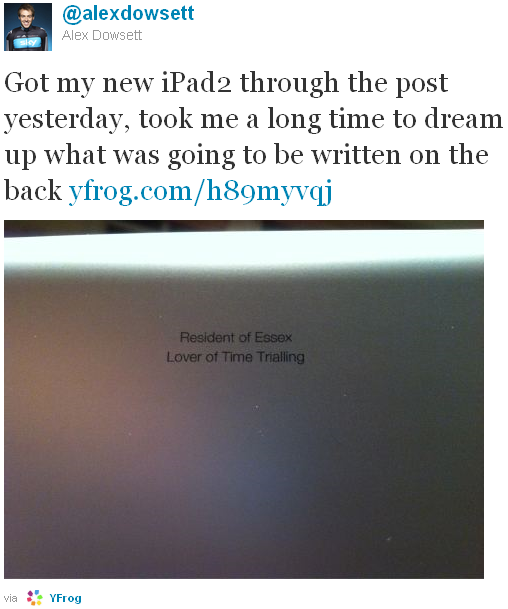 Alex Dowsett - tweet of the week Alex Dowsett - tweet of the week