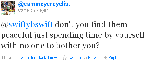 Cameron Meyer - tweet of the week Cameron Meyer - tweet of the week