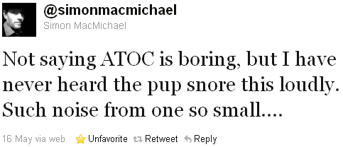 Simon MacMichael - tweet of the week