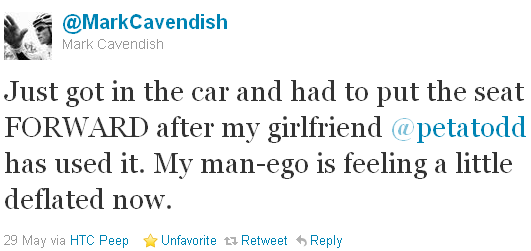 Mark Cavendish - tweet of the week