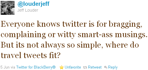 Jeff Louder - tweet of the week