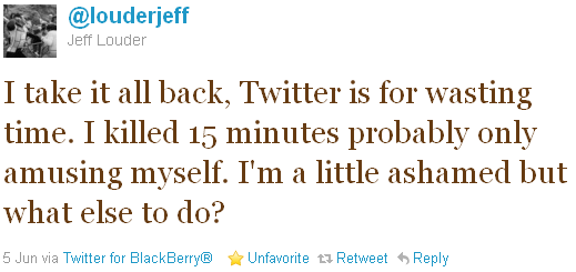 Jeff Louder - tweet of the week