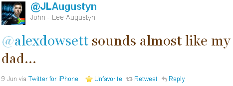 John-Lee Augustyn - tweet of the week