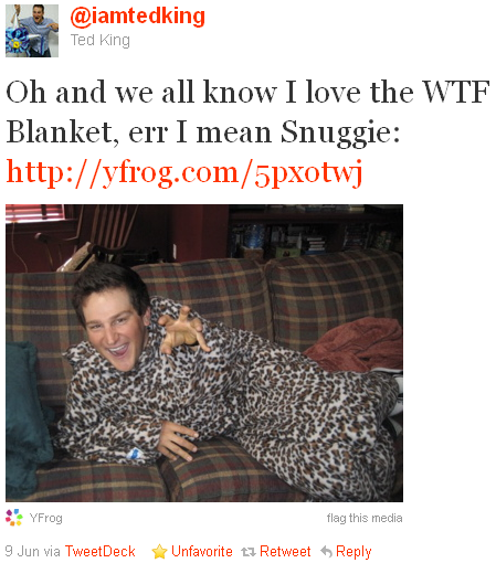 Ted King - tweet of the week Ted King - tweet of the week