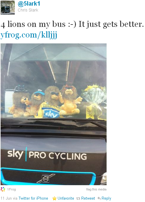 Chris Slark - tweet of the week Chris Slark - tweet of the week